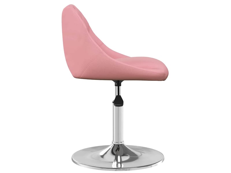  Lot de 2 chaises pivotantes à manger, chaises de cuisine rose velours cf29908  - Conforama E
