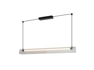 Suspension moderne, aliani en abat-jour en acrylique strié noir, ip20, nordlux