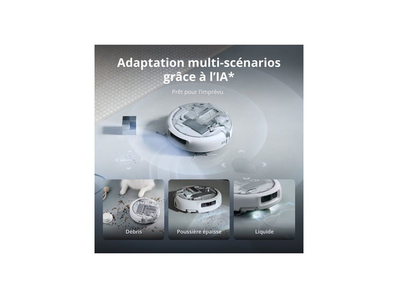  Robot aspirateur laveur transparent avec lidar et contrôle par application DJI6937224160538 - Conforama B