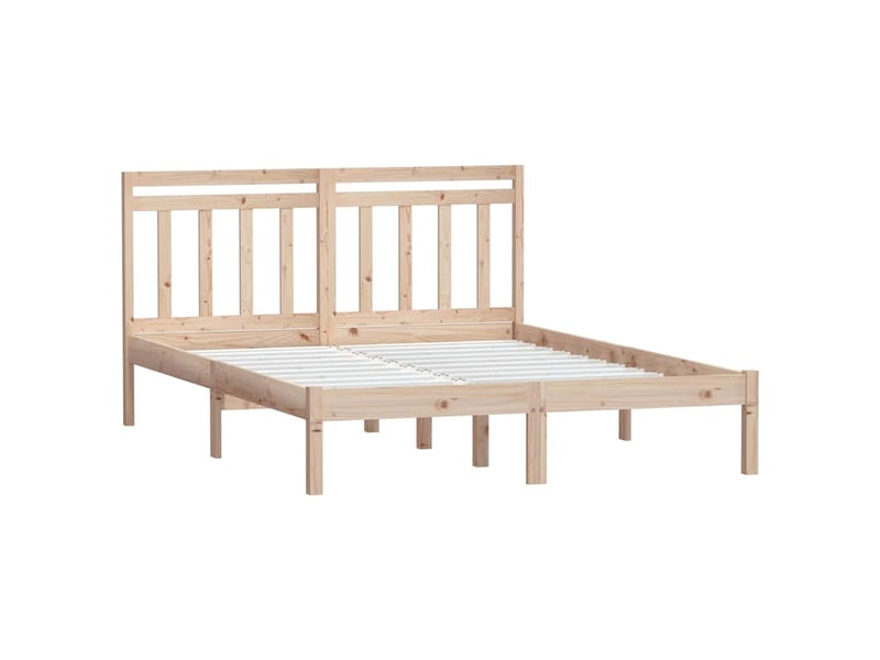  Lit double- lit adulte -  cadre de lit sans matelas bois massif 140x200 cm  - Conforama B