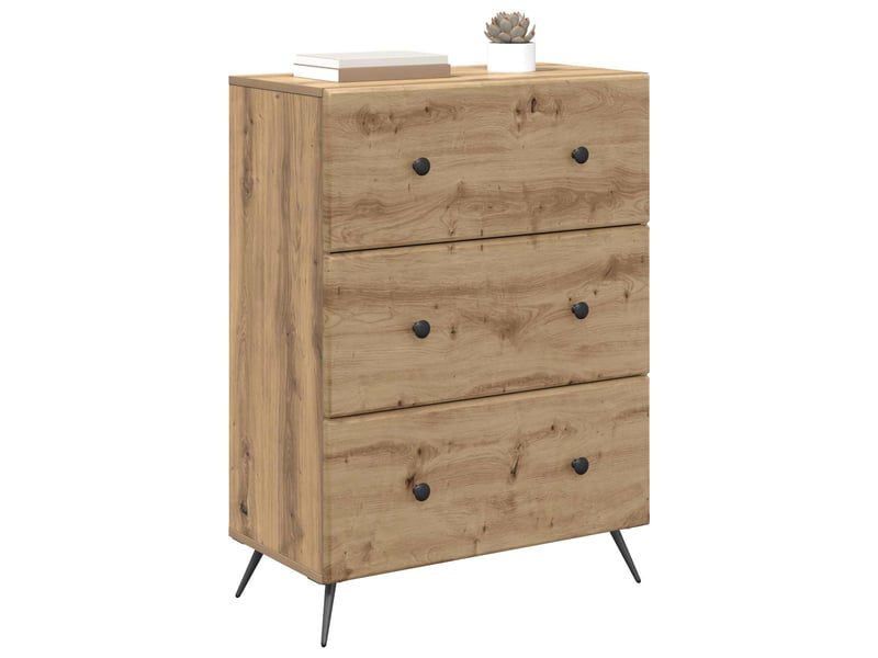  Armoire de rangement bureau, armoire à tiroirs 66 x 34,5 x 90 cm bois d'ingénierie shl2683  - Conforama C