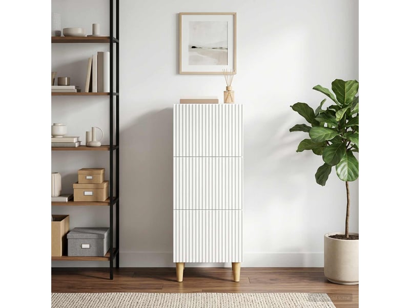  Armoire à tiroirs, rangement bureau blanc 33 x 34,5 x 90 cm bois d'ingénierie shl8361  - Conforama D
