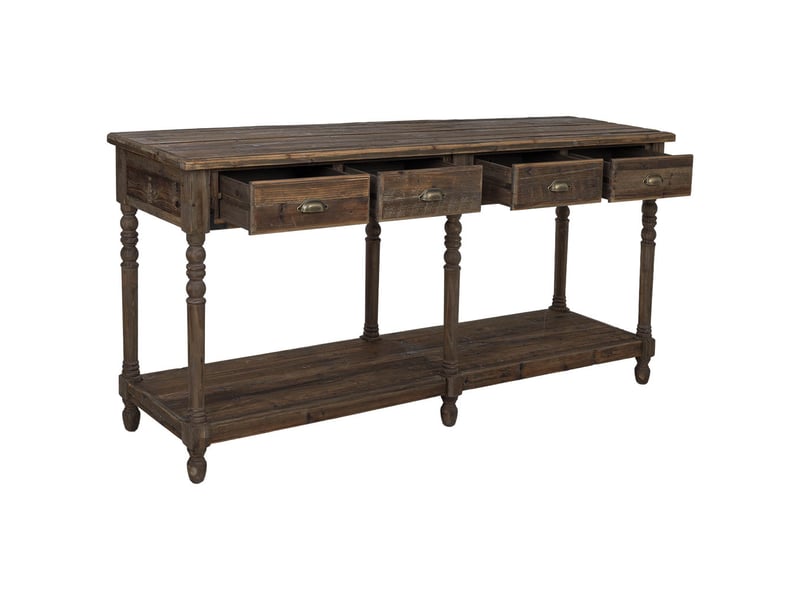  Meuble d'entrée en bois marron 190x50x90,5 cm h  - Conforama E