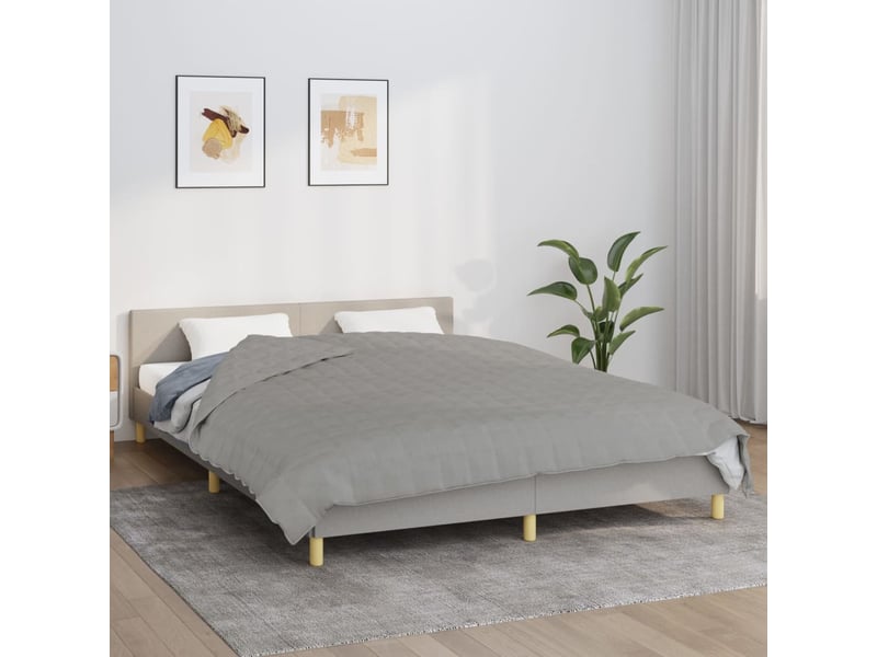  Couverture lestée adulte gris 220x240 cm 11 kg tissu shl18547  - Conforama B