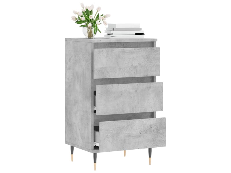  Buffet - bahut - meuble de rangement gris béton 40x35x70 cm bois d'ingénierie  - Conforama D