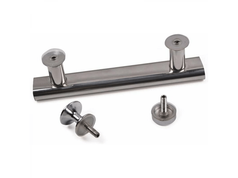  2 poignées en acier inoxydable pour porte de douche de 145 mm pour salle de bain et cuisine.  - Conforama D