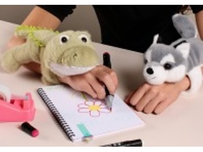  Peluche bracelet slap husky podcoll - 25 cm  - Conforama B