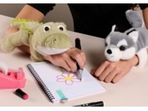 Peluche bracelet slap husky podcoll - 25 cm