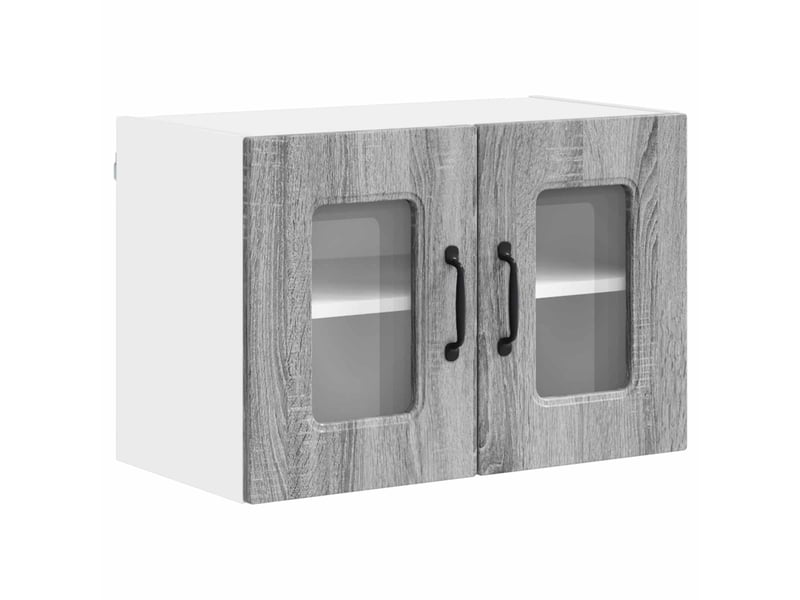 Meuble mural de cuisine | armoire de cuisine gris sonoma 60x31x40cm shl4860 - Conforama A