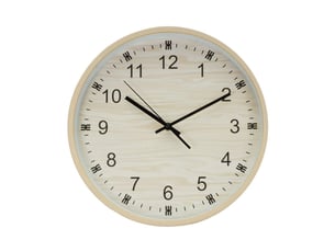 Horloge murale fabrilamp kiwi ø 35 cm bois mouvement continu
