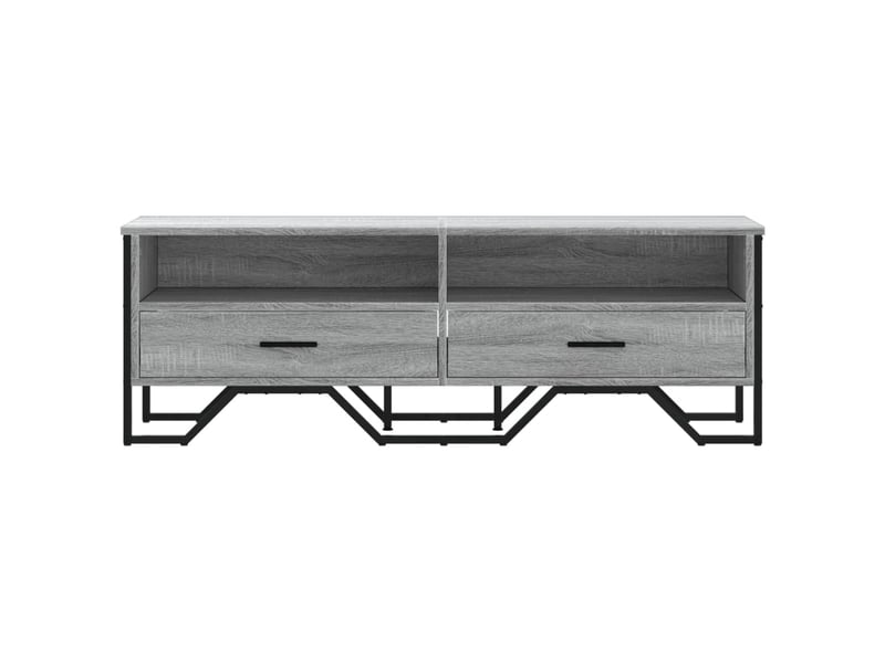  Meuble tv - banc tv - meuble de rangement sonoma gris 122x34x41 cm bois d'ingénierie  - Conforama D
