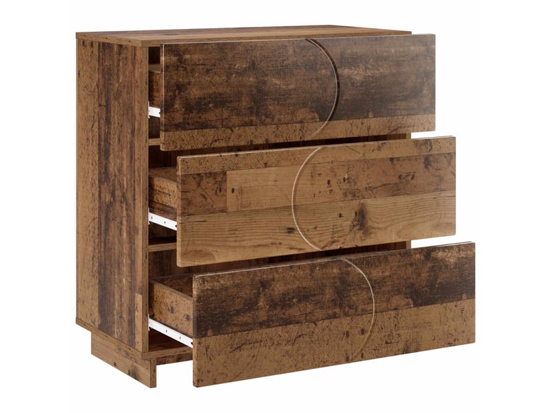  Buffet salon, buffet de rangement bois ancien 70x38x75 cm bois d'ingénierie  - Conforama C