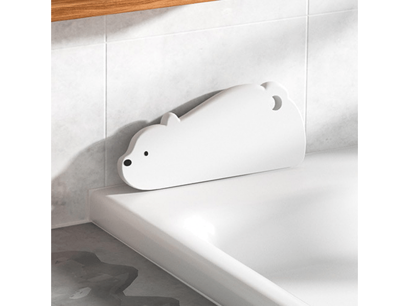  Grattoir de comptoir en silicone, grattoir flexible pour cuvette, grattoir à pour le nettoyage des vitres de salle de bain, pour cuisine, éviers  - Conforama A