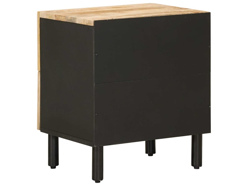  Table de chevet - cabinet de chevet - table de nuit 2 pc naturel 40 x 33 x 46 cm  - Conforama E