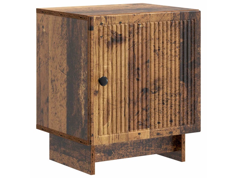 Table de chevet - cabinet de chevet - table de nuit 2 pc bois ancien 43 x 34,5 x 50 cm - Conforama D