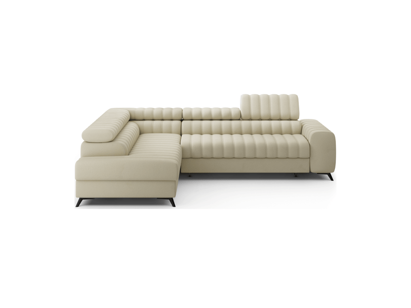 Canapé d'angle collection kanedojo coloris crème - Conforama D