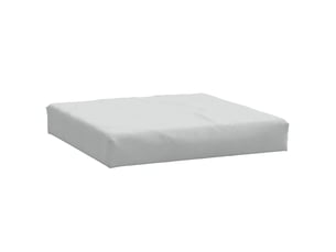 Coussin de palette, coussin de chaise, coussin de canapé gris clair mélangé 60x60x9,5 cm tissu cf55355