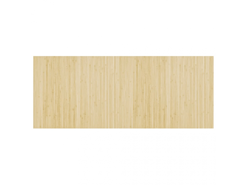  Tapis rectangulaire naturel clair 80x200 cm bambou - comfortxl 376777 - Conforama A