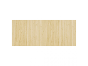 Tapis rectangulaire naturel clair 80x200 cm bambou - comfortxl