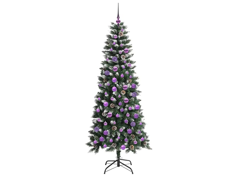 Sapin de noël artificiel, arbre de noël vert 180 cm pvc, plastique et acier shl7764 - Conforama D