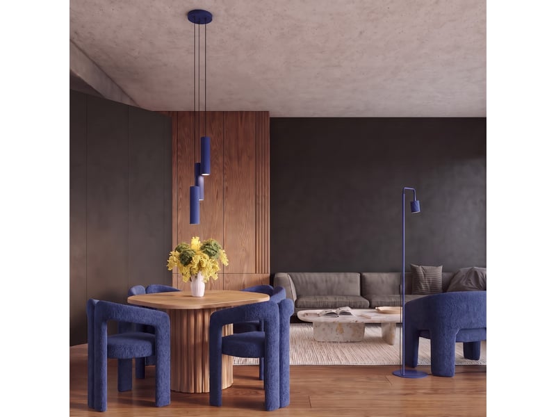  Suspension rayo 3p outremer aluminium moderne 108x20x20cm SL.3213 - Conforama B