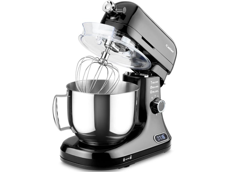  Robot multifonction 6 vitesses avec echelle integree 5 l inox et hachoir a viande noir 41015453 - Conforama B