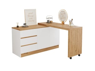 Bureau <strong>MIVRAY </strong> <strong></strong> 120 cm coloris blanc