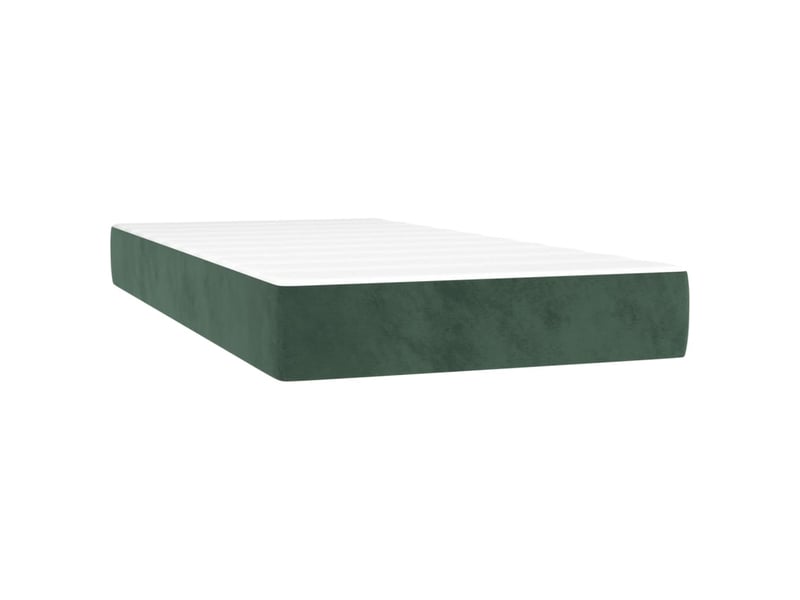 Matelas de lit à ressorts ensachés fermeté moyenne vert foncé 120x190x20 cm - Conforama A