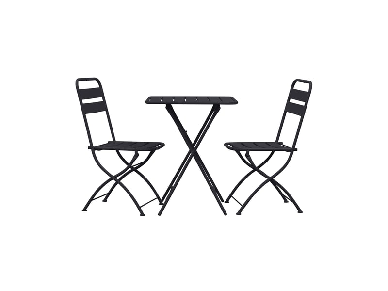 Table de jardin pliable en métal gris - baca - Conforama E