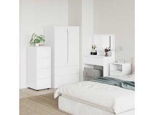 Commode 1 tiroir(s) <strong></strong> <strong></strong> coloris blanc largeur 40 cm