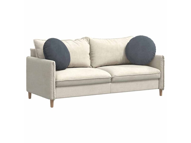  Lot de 2 coussins de siège, coussins décoratifs velours gris foncé ø50 x 19 cm cf59897  - Conforama C