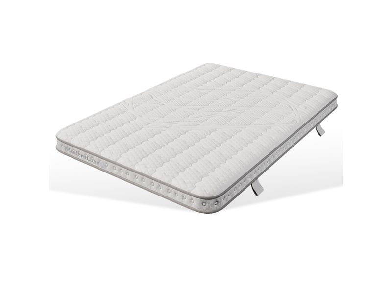  Matelas 140x200 cm - épaisseur 10 cm, soutien h3, 7 zones, 4 poignées latérales, ressorts ensachés et mousse à froid, certifié oeko-tex, blanc Luxe haut de gamme - Conforama A