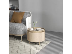 Pouf / repose pied <strong></strong> <strong></strong> beige