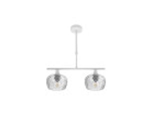 Fabrilamp estela, lampe, moderne, 2 x e14, blanc, 45-57 x 41 x 13 cm