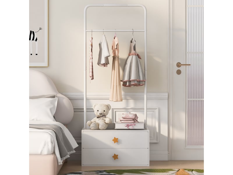  Portant à vêtements, 70x55x168 cm, blanc cao-N623P499141K-conf-NEW - Conforama B