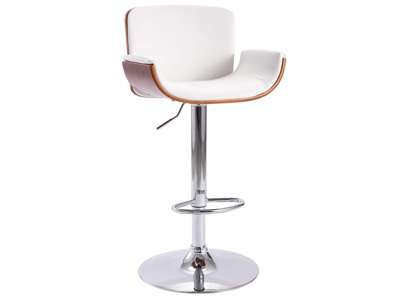  Tabouret de bar, chaise de bar blanc similicuir shl26985  - Conforama B