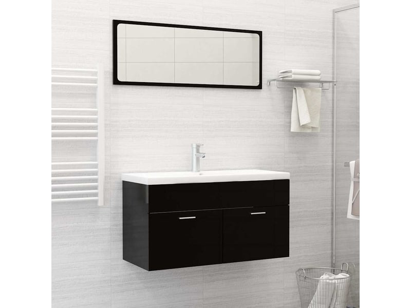  Lavabo encastré, vasque à poser avec robinet 91x39x18 cm céramique blanc cf65672  - Conforama B