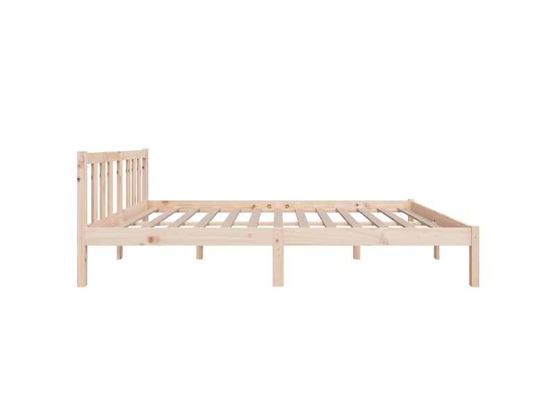  Lit double- lit adulte -  cadre de lit sans matelas bois massif 120x200 cm  - Conforama D