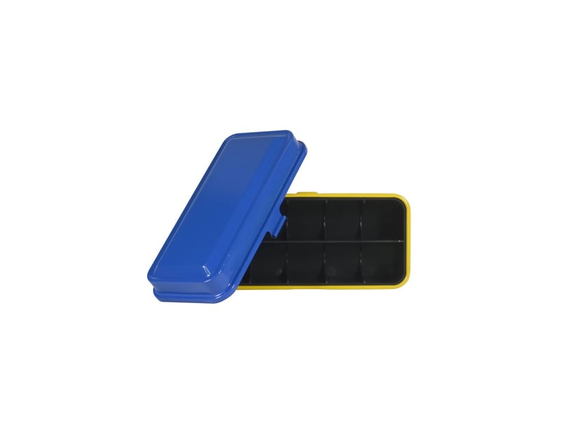  Kodak film case (120135) - boîtier compact en acier pour 8 rouleaux de film 120 ou 10 rouleaux de film 135, capot amovible, finition mate, design moderne, protection poussière et humidité - bleu  - Conforama D
