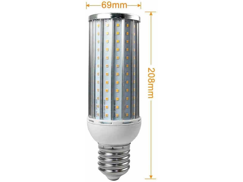  2 ampoules e40 50w aluminium 6000k 110220v  - Conforama C