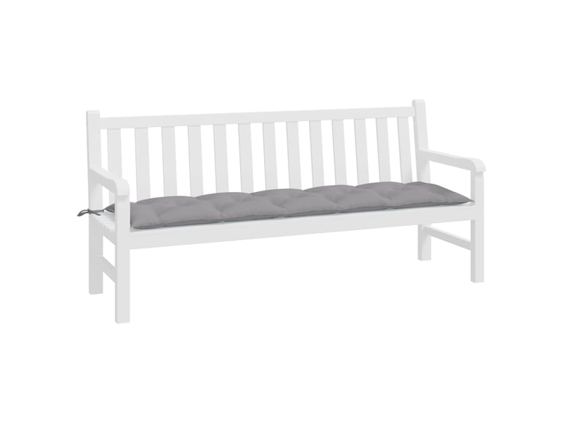  Coussin de banc de jardin, coussin d'assise gris 180x50x7 cm tissu oxford cf52730  - Conforama C