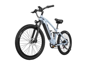 Vtt électrique tout suspendu nathaniel syr03, 27,5 longue autonomie, bleu