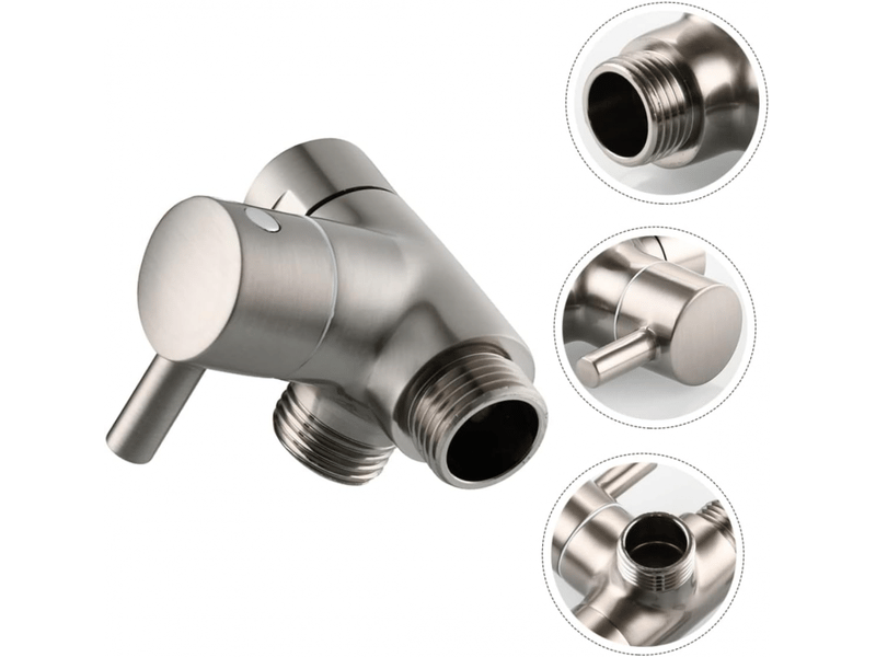 1 pièce robinet diviseur voies cuivre pour évier adaptateur de raccordement pour cuisine ou salle de bain installation facile de fuites  - Conforama C
