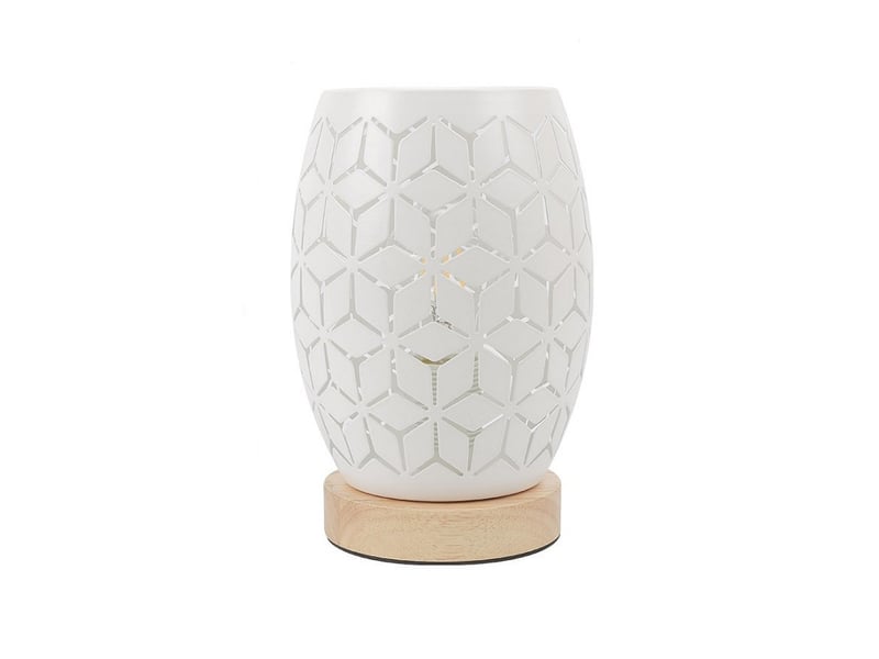  Lampe de table abat-jour en métal pour chambre à coucher maison mariage  - Conforama A