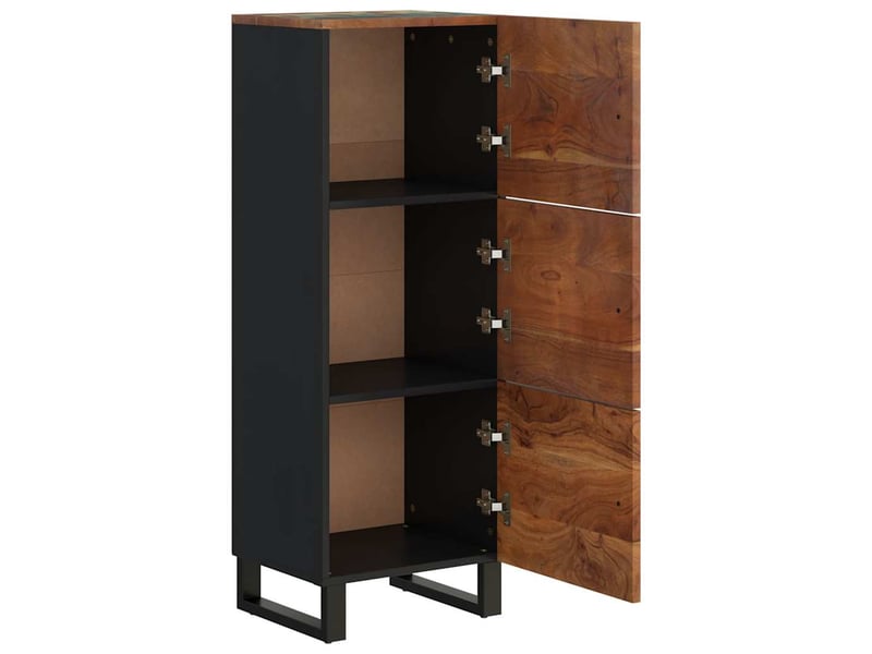  Buffet haut - bahut - meuble de rangement et tiroir 60x33x100 cm bois massif récupérationfer  - Conforama E