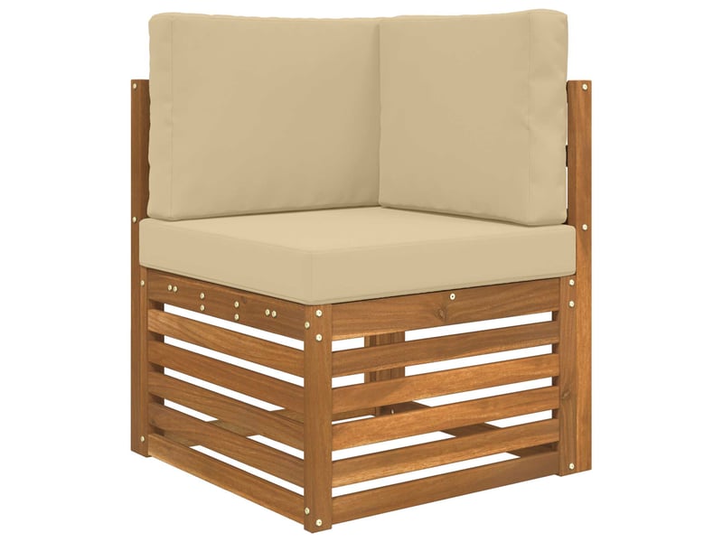 Coussin de canapé d'extérieur, coussin de chaise polyester beige 60 x 60 cm cf54023 - Conforama C