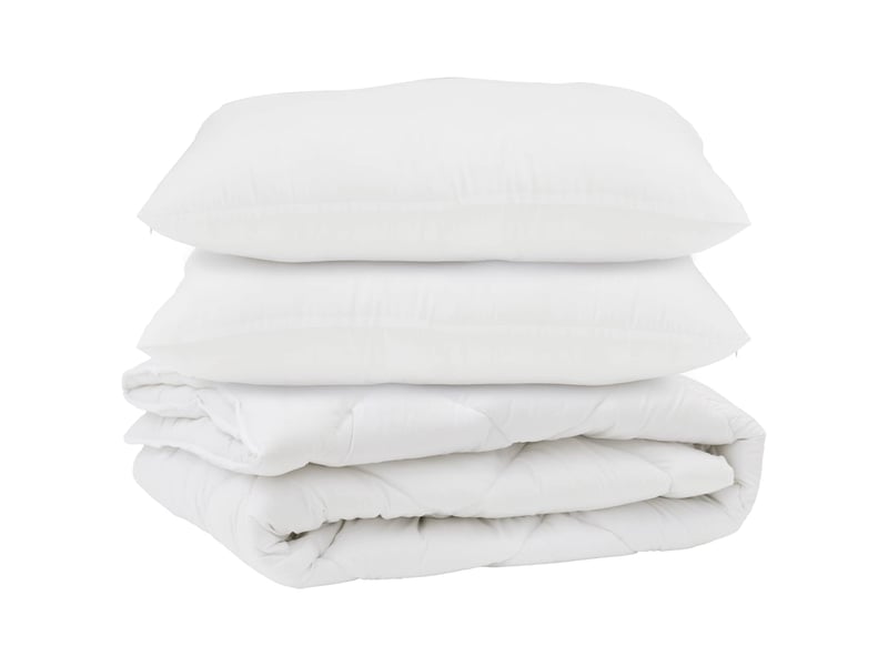  Couette avec oreiller 3 pcs - duvet blanc microfibre  - Conforama A