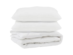 Couette avec oreiller 3 pcs - duvet blanc microfibre