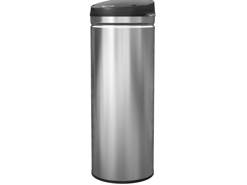  Poubelle à capteur 50 l inox à fermeture douce argentée  - Conforama A