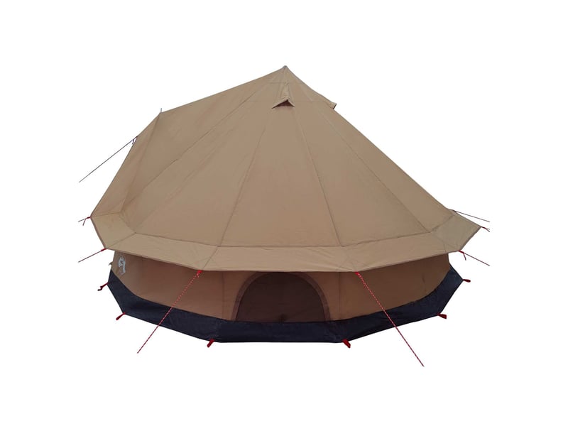  Tente de camping, tente familiale 8 personne marron polycoton  - Conforama E